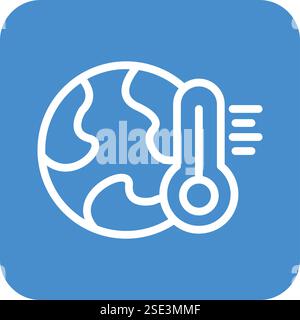 Global warming Vector Icon Design Illustration Stock Vector
