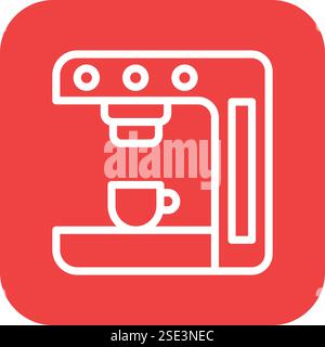 Coffee Machine Vector Icon Design Illustration Stock Vector