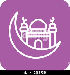 Halfmoon Vector Icon Design Illustration Stock Vector