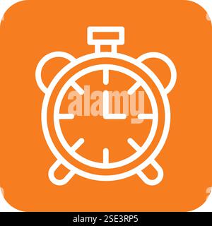 Alarm clock Vector Icon Design Illustration Stock Vector