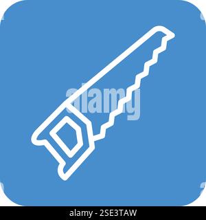 Hand saw Vector Icon Design Illustration Stock Vector