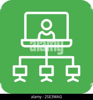 Client server Vector Icon Design Illustration Stock Vector