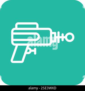Laser gun Vector Icon Design Illustration Stock Vector