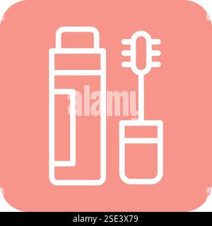 Mascara Vector Icon Design Illustration Stock Vector