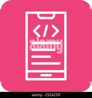 App development Vector Icon Design Illustration Stock Vector
