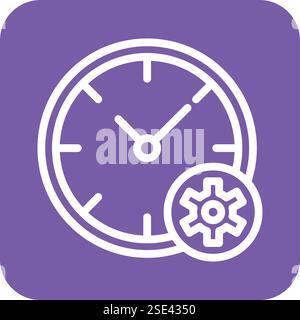 Time management Vector Icon Design Illustration Stock Vector