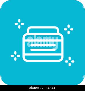 Glitter Vector Icon Design Illustration Stock Vector