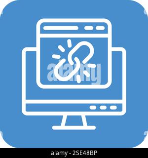 Web link Vector Icon Design Illustration Stock Vector