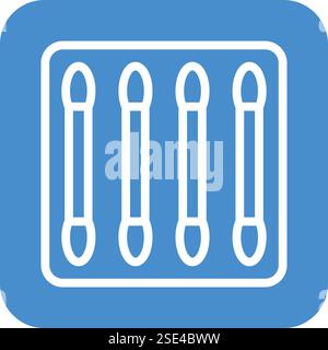 Cotton buds Vector Icon Design Illustration Stock Vector