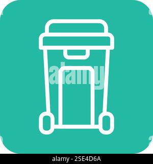 Recycle bin Vector Icon Design Illustration Stock Vector