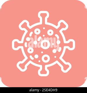 Virus Vector Icon Design Illustration Stock Vector