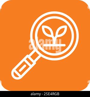 Eco search Vector Icon Design Illustration Stock Vector