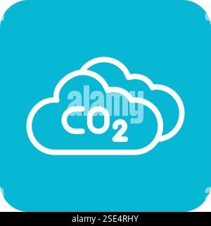 Carbon dioxide Vector Icon Design Illustration Stock Vector