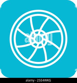 Lens Vector Icon Design Illustration Stock Vector