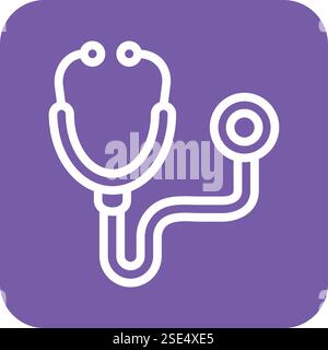 Stethoscope Vector Icon Design Illustration Stock Vector
