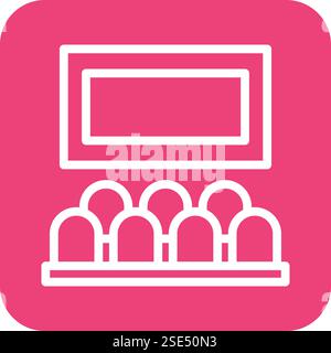 Movie theater Vector Icon Design Illustration Stock Vector