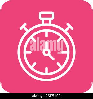 Stop watch Vector Icon Design Illustration Stock Vector