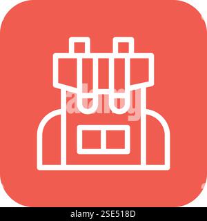 Backpack Vector Icon Design Illustration Stock Vector
