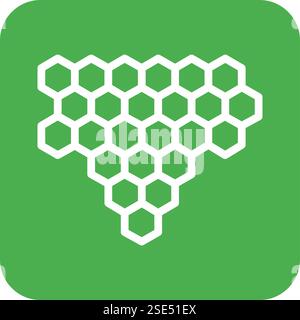 Honey comb Vector Icon Design Illustration Stock Vector