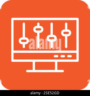 Volume control Vector Icon Design Illustration Stock Vector