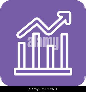 Bar graph Vector Icon Design Illustration Stock Vector