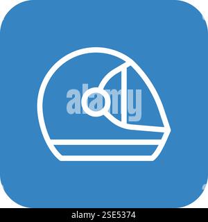 Helmet Vector Icon Design Illustration Stock Vector