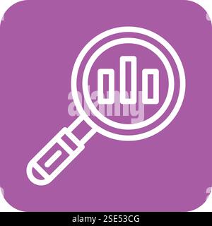 Data analytic Vector Icon Design Illustration Stock Vector