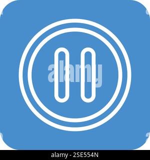 Pause button Vector Icon Design Illustration Stock Vector