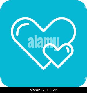 Hearts Vector Icon Design Illustration Stock Vector