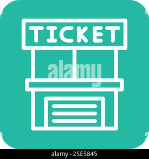 Ticket office Vector Icon Design Illustration Stock Vector
