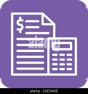 Budget Vector Icon Design Illustration Stock Vector