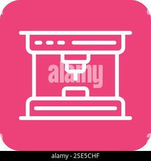 Coffee maker Vector Icon Design Illustration Stock Vector