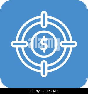 Target Vector Icon Design Illustration Stock Vector