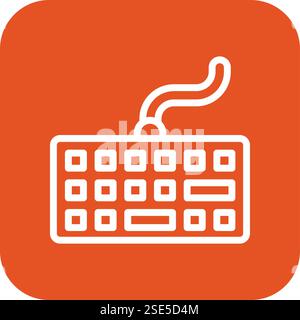 Keyboard Vector Icon Design Illustration Stock Vector