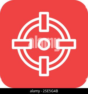 Target Vector Icon Design Illustration Stock Vector