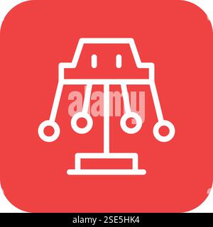 Swing Vector Icon Design Illustration Stock Vector