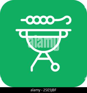 Bbq Vector Icon Design Illustration Stock Vector