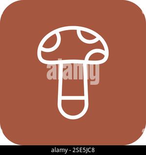 Mushroom Vector Icon Design Illustration Stock Vector