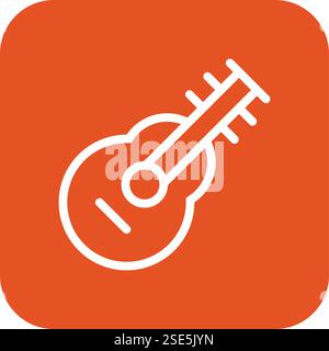 Guitar Vector Icon Design Illustration Stock Vector