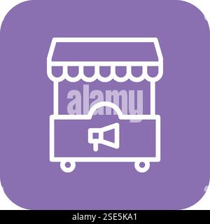 Booth Vector Icon Design Illustration Stock Vector