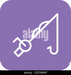 Fishing Vector Icon Design Illustration Stock Vector