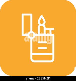 Lighter Vector Icon Design Illustration Stock Vector