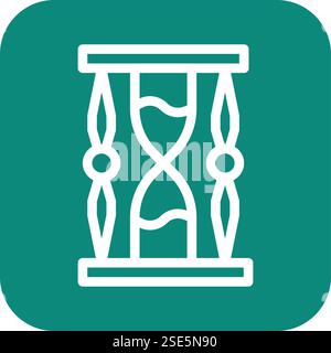 Hourglass Vector Icon Design Illustration Stock Vector