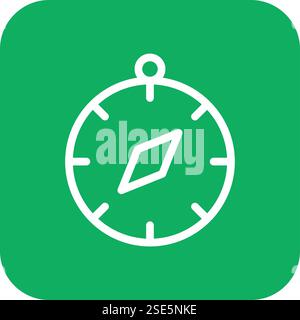 Compass Vector Icon Design Illustration Stock Vector
