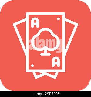 Playing card Vector Icon Design Illustration Stock Vector