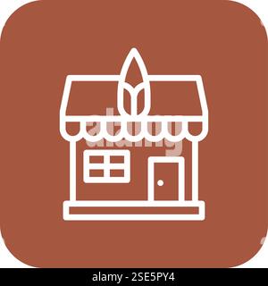 Corn shop Vector Icon Design Illustration Stock Vector