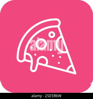 Pizza Vector Icon Design Illustration Stock Vector