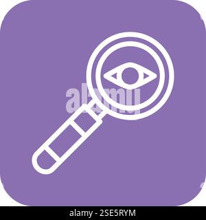 Eye Test Vector Icon Design Illustration Stock Vector