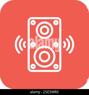 Speaker Vector Icon Design Illustration Stock Vector