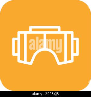 Vr glasses Vector Icon Design Illustration Stock Vector